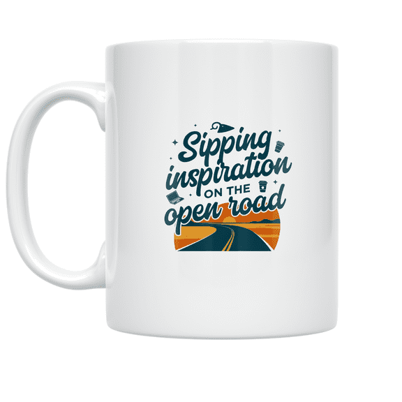Remote Work Inspiration - Digital Nomad - 11 oz Ceramic Coffee Mug