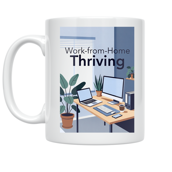 Remote Work Inspiration - Home Office Enthusiast - 11 oz Ceramic Coffee Mug