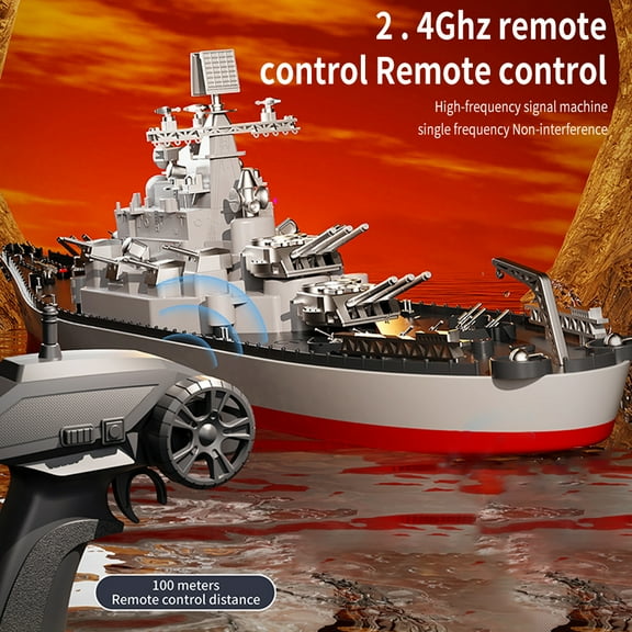 Remote  boat,Boat Waterproof Size Water 2 390 Scale Rivers Armed Remote Boat Low Battery Warship Battleship 2 Battery Model With And Rivers Armed Cruiser Size Ship White 2 battery