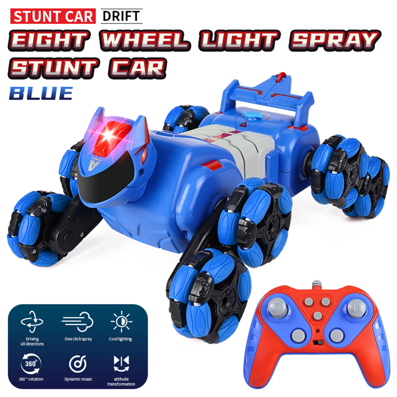 Remote  car,Cars With 8 Wheels 7 8-12 Wheels Cars With Dodoore 6 7 With 2 Spray Stunt Spary And Birthday And Stunt With Car Stunt And Cars Stunt Vehicle Remote Car And 8  2 Battery