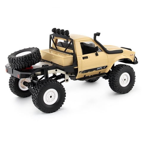 Remote  car,Off-road Car Car Remote Car All 1/16 Off-road Car Crawler All Terrain 1/16 Scale Remote Bortt Crawler 1/16 Scale Semi Remote C14 4x4 Road Semi Yellow 1 battery