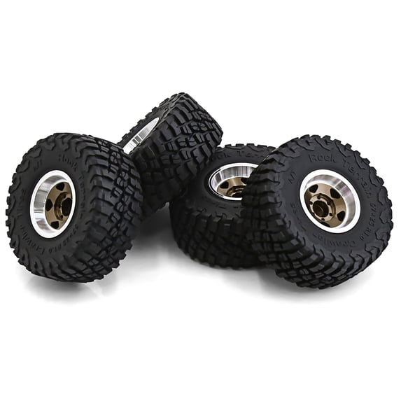 Remote car wheel hub kit,57mm With 7mm Rim Rubber Tire Beadlock Wheel Rim Tires 57mm Wheel Rim Rubber Scx24 Ax24 Fcx24 With 7mm Wheel Set Scx24 Ax24 Rubber Tire Set Tire Set Scx24