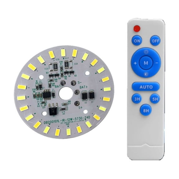 Remote control 12W solar light source panel built-in two colors for ceiling