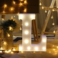 thumbnail image 1 of Remote control Alphabet Letter Lights LED Light Up White Plastic Letters Stand L, 1 of 2