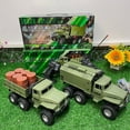 Remote control military truck model children electric car model pickup