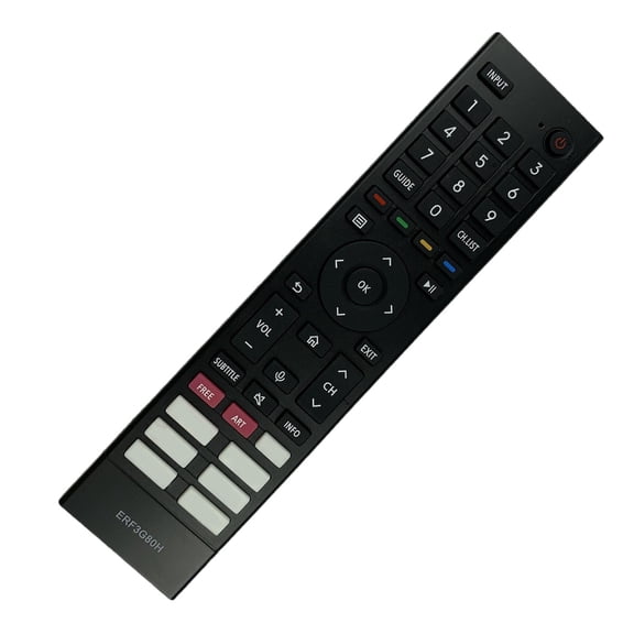 Remote with Voice Command Functionality Broad Compatibility and Comfortable Ergonomic Handling for Diverse Setting