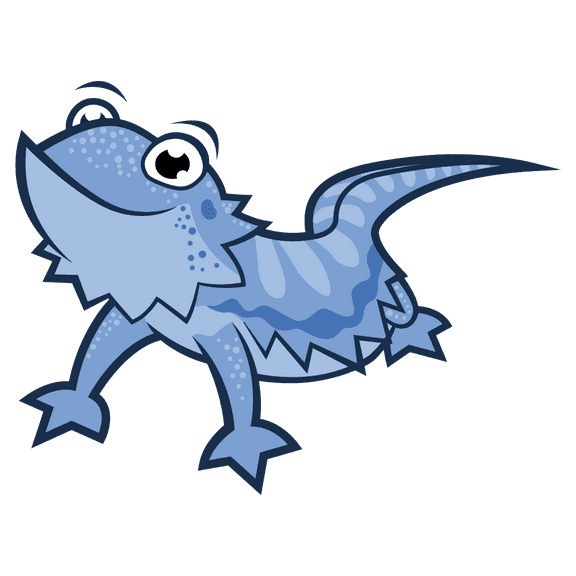 Removable 19" x 28" Blue Iguana Armadillo Lizard Vinyl Home Wall Decoration Sticker Cartoon Art Colorful Reptile Animal Design Kids Bedroom Living Room Adhesive Wall Decal