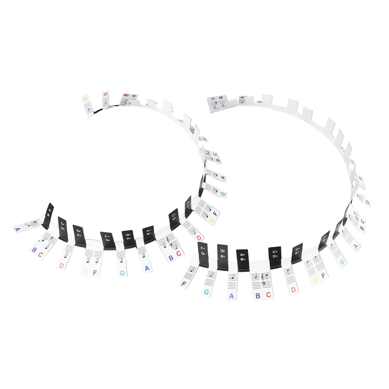 Removable 88 Key Piano Keyboard Stickers 88 Key Piano Keyboard Labels