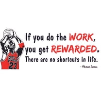 Removable B-Ball Inspirational Quotes Decor Vinyl Home Art Decal Sticker - 9" x 20" Adhesive Bedroom Living Room The GOAT Pro Basketball Player Chicago Bulls 23 Jersey Decoration Design