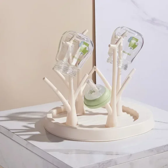 Removable Baby Feeding Bottle Drain Rack Nipple Feeding Cup Holder Storage Drying Rack Bottle Tree Shape Rack Accessory