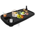 thumbnail image 1 of HWHongRV RV and Car Accessories, Black ABS 34" x 18" Removable Boat Table, For Campervan with 2 Built-In Cup Holders, 1 Phone Holder, 1 of 6