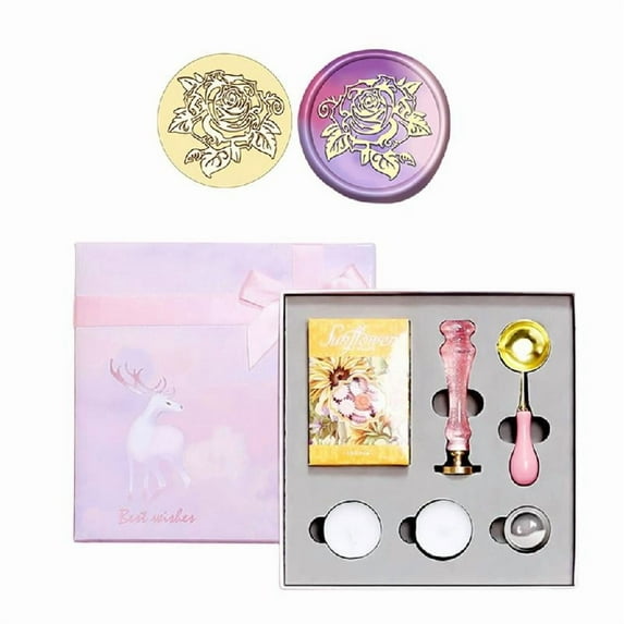 Removable Brass Sealing Stamp Head and Beads Set Sealing Wax Seal Stamp Set