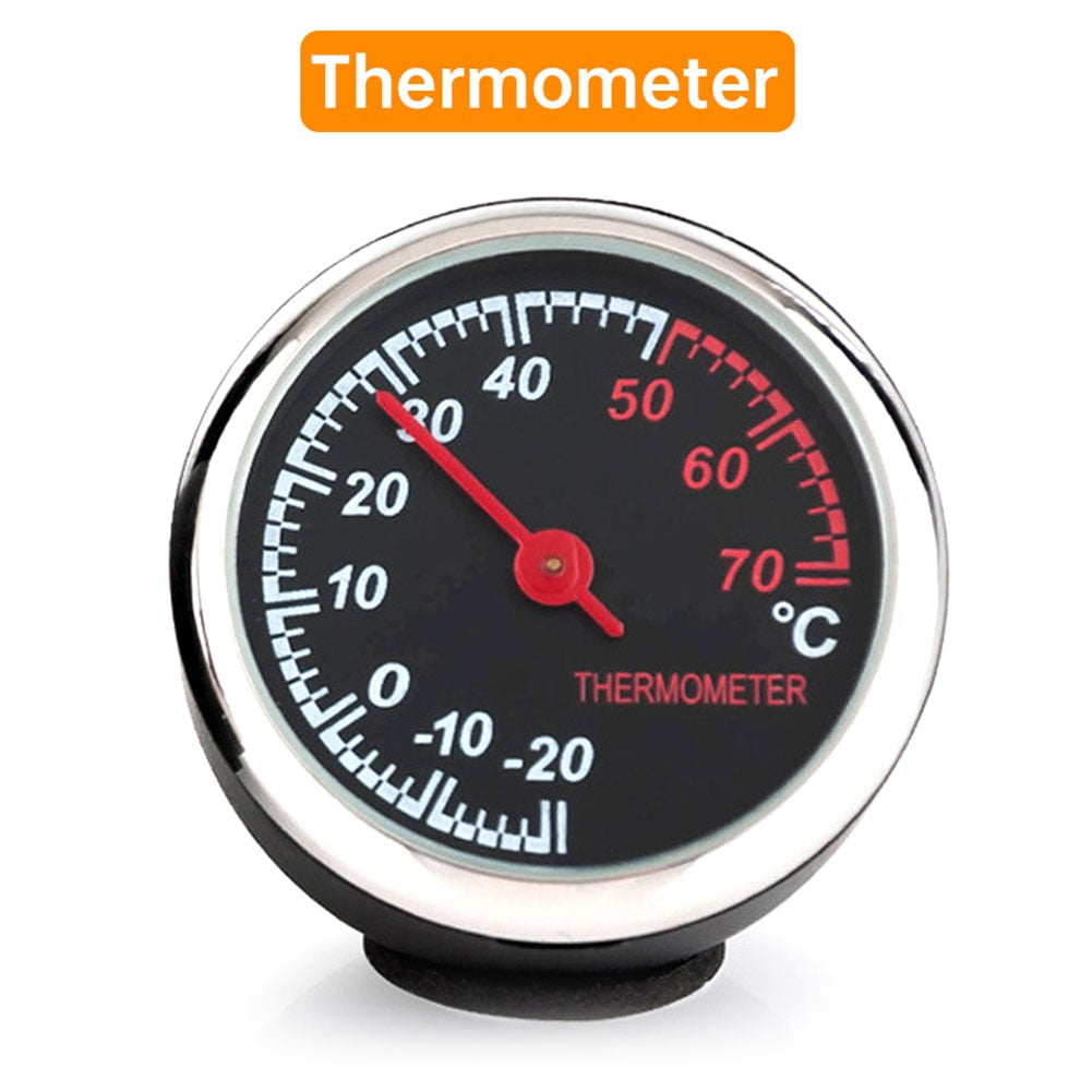 Removable Car Dashboard Luminous Clocks Quartz Electronic Temperature