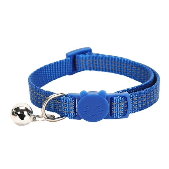 Removable Cat Collar With Bell For Cats Girls Boys Reflective Cat Collar Buckle Puppy Collar Adjustable Pet Supplies Accessories One Size