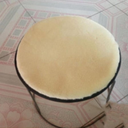 Removable Chair Cushion Seat Pads - 3 Size Optional - Elastic Slipcover - Garden Patio Chair Stool Cover Beige - 40cm (16 inch)