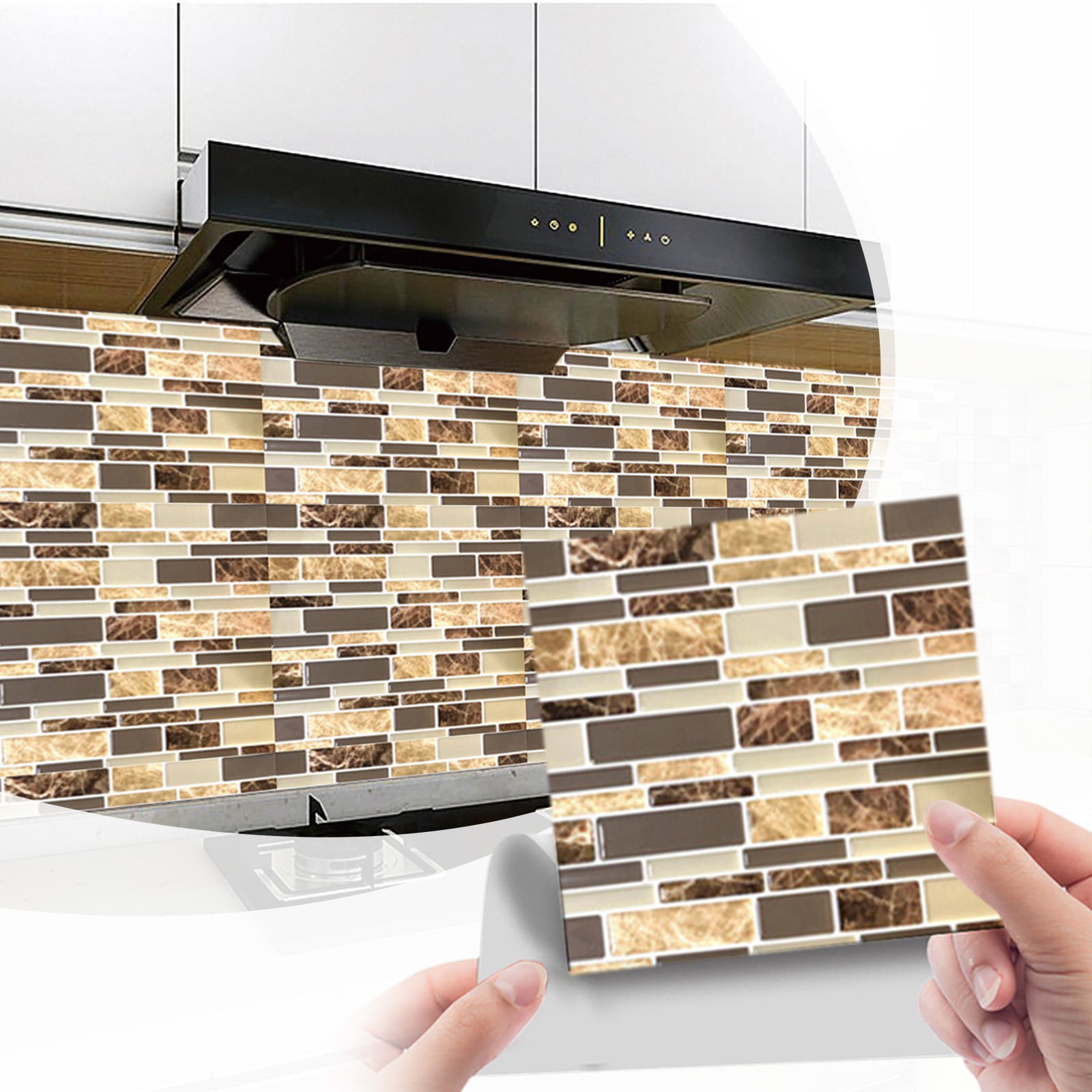 Removable Clearance peel and stick Sticker Wall Sticker Wallpaper 10Pc Peel And Stick Ceramic