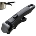 thumbnail image 1 of Removable Cookware Handle for Pots and Pans, Detachable Replacement Handle with One-Button Release, Universal Style Grip for Compatible Cookware, 1 of 6