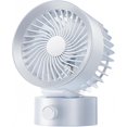 thumbnail image 1 of Removable Cover, Rechargeable Ultra Quiet Table Fan, 12000mAh Battery and 360°Rotation, Personal Desk Fan for Office Dorm Whole Room(White), 1 of 5