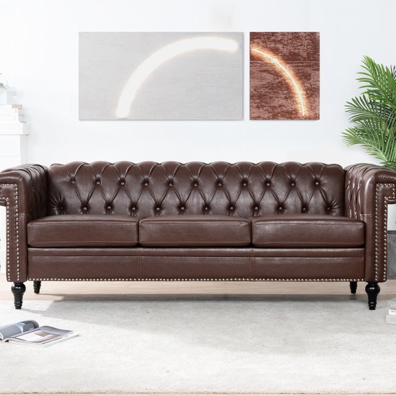 Removable Cushion 3 Seater | Soft Fabric & Strong Load - Bearing | Basement Hangout