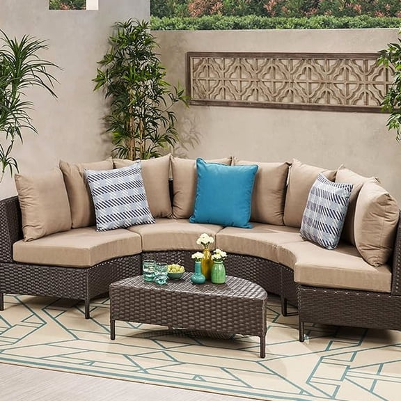 Removable Cushion Covers / Garden Lounge / 5-Piece Sofa Group