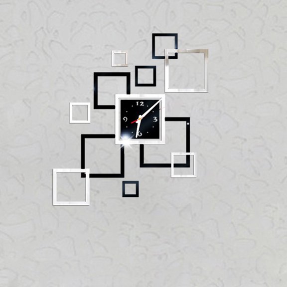 Removable Diy Acrylic Mirror Wall Sticker Decorative Clock