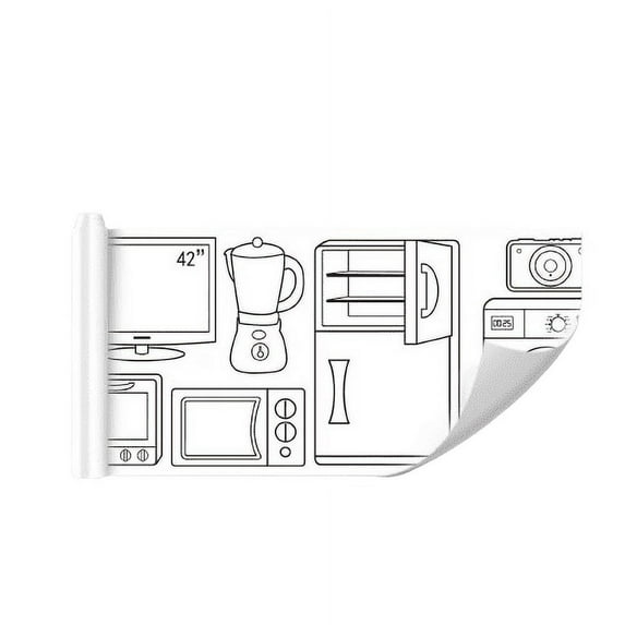 Removable Doodle Drawing Roll | Self- Coloring Canvas | Mess-Free Wall Art Paper | Tearable Numbered Sections | Creative Painting Activity for Home, Classroom, Travel | 1 Pack