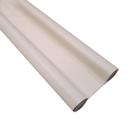 Removable Door Draft Stopper - Leather Soundproof Door Stopper , 42"L for Door Bottom Gaps, Beige