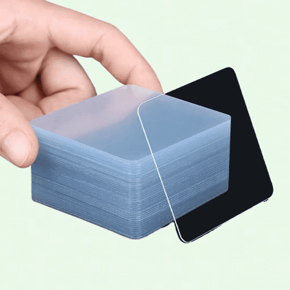 Removable Double Sided Tape Heavy Duty, 2-3/8'', 40pcs Waterproof Clear Strong Adhesive