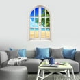 thumbnail image 1 of Removable Fake Window Arched Wall Sticker Vinyl Decal Beach Forest Landscape Wallpaper Peel And Stick for Bedroom Kitchen Decor Aesthetic, 1 of 2