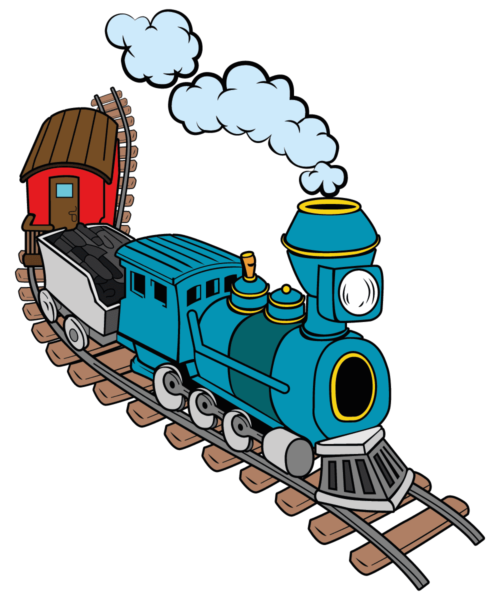 Removable Fast Smoke Train Toy Clipart Playroom Decoration 20\, image size:1000x1200