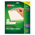 thumbnail image 1 of Removable File Folder Labels With Sure Feed Technology, 0.66 X 3.44, White, 30/sheet, 25 Sheets/pack | Bundle of 10 Packs, 1 of 7