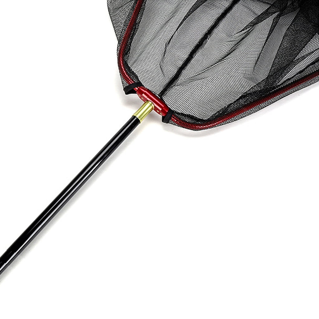 Removable Fishing Landing Net Heads Foldable Replacement Net Triangular Fly Fishing Hand Net Head Fishing Dip Net Head