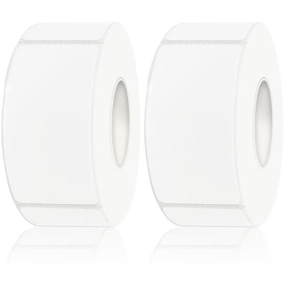 Removable Freezer Labels, Date Label 1x2 Inch Food Storage Stickers, Waterproof Oil Resistant Easy Clean Leaves no Residue 300 Total Per Roll,2 Rolls