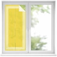 thumbnail image 1 of Removable Glass Window Covering, Yellow Geometric Window Privacy Film Frosted, White Greek Key Design Abstract Modern Art Decorative Privacy Windows Film for Bedroom, Living Room, 19.6 x 39.3 Inches, 1 of 9