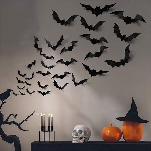Removable Halloween Window Clings - PVC Static Stickers for Glass Doors Mirrors Spooky Decor DIY Party Decoration Kit(72pcs)