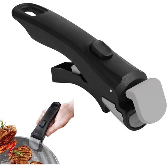 Removable Handle,Handle Replacement,Detachable Handle,Removable Handle Pots And Pans,Pot Handles Replacement,Heat Resistant & Ergonomic Grip Compatible For Pots And Pans, Fits All Cookware(black)