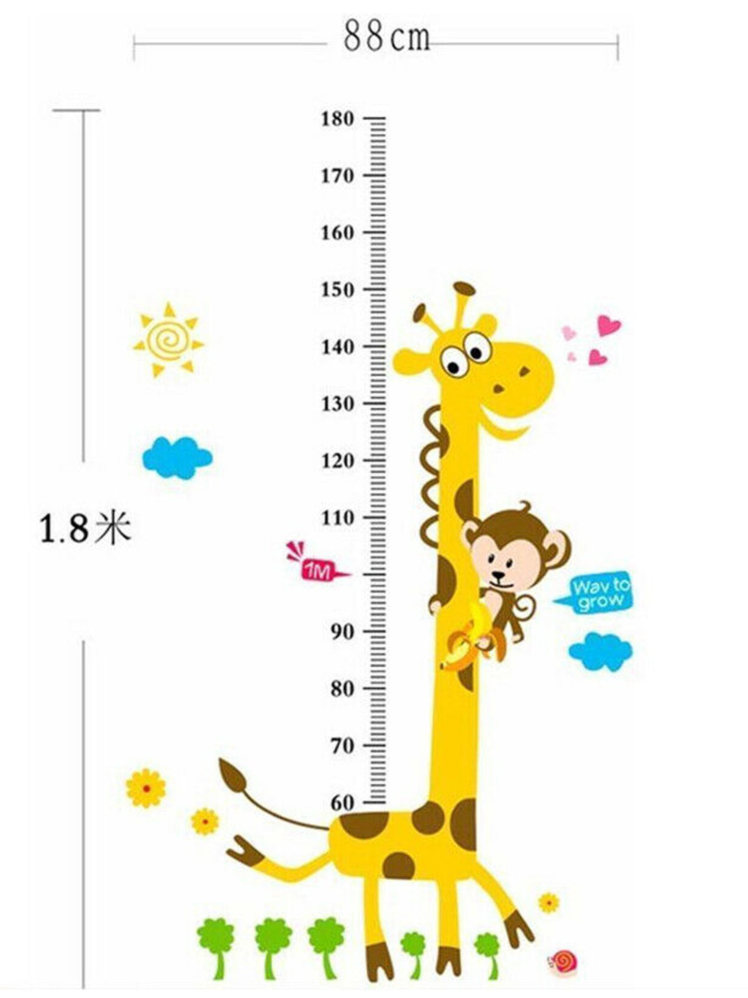 Removable Height Chart Measure Wall Sticker Decal Kids Baby Child Room Decor House Decorative - Walmart.com removable-height-chart-measure-wall-sticker-decal-kids-baby-child-room-decor-house-decorative-walmart-com