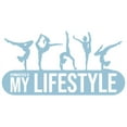 thumbnail image 1 of Removable Home Art Artistic Gymnasts Decoration Gymnastics Design Vinyl Adhesive Wall Decal - 18" x 30" Kids Girls Teens Bedroom Gymnast Quotes Lettering Art Sticker - Gymnastics Is My Lifestyle, 1 of 5