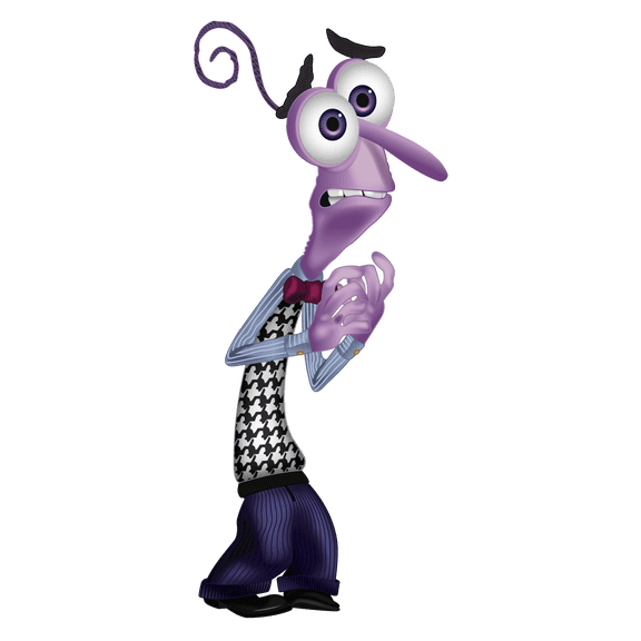 Removable Home Art Inside Out Computer Animated Film Decor Fear Adhesive Wall Decal Sticker - 12" x 20" Vinyl Kids Bedroom Living Room Riley's Protector Purple Emotion Design Wall Decoration