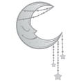 thumbnail image 1 of Removable Home Living Room Art Giant Moon Crescent DÃ©cor Goodnight Design Wall Decal Sticker - 10" x 20" Kids Boys Girls Baby Nursery Bedroom Chandelier Stars Night Sky Art Adhesive Wall Decoration, 1 of 5