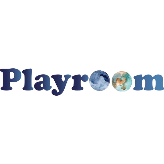 Removable Home Living Room Art Planets Moon Decoration Watercolor Painting Design Vinyl Wall Decal Sticker - 6" x 30" Kids Bedroom Arcade Room Multicolored Wall Lettering Art Playroom Adhesive Decor