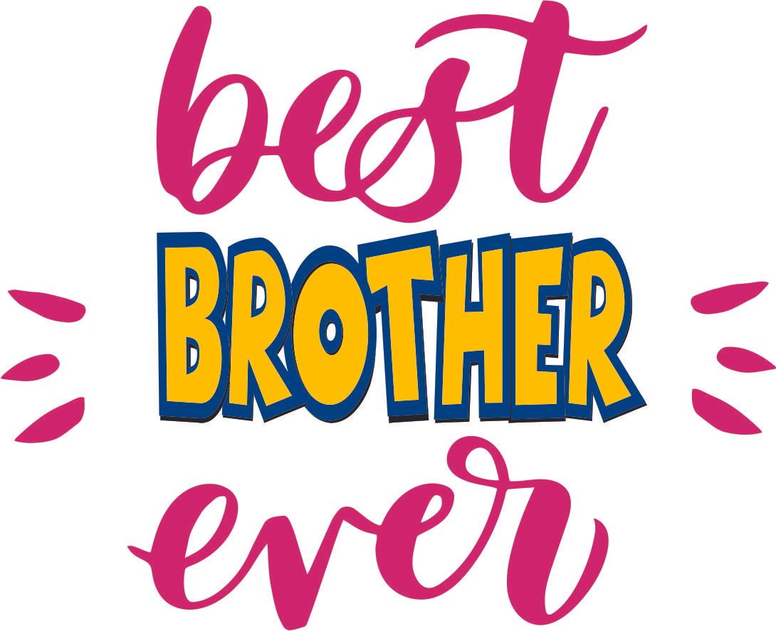 Removable Home Wall Multicolored Lettering Art Best Brother Ever ...