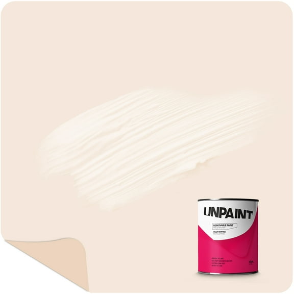 Unpaint Removable Paint Interior Matte White Foam Veil Biodegradable 1 Quart