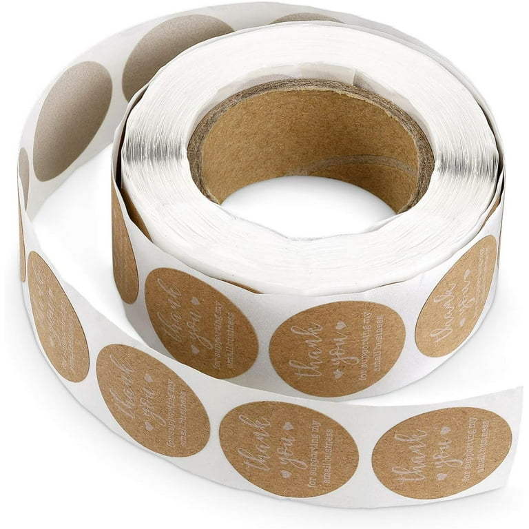 Jam Paper Circle Label Sticker Seals - 2.5 inch Diameter - Ivory - 120 Round Labels/Pack