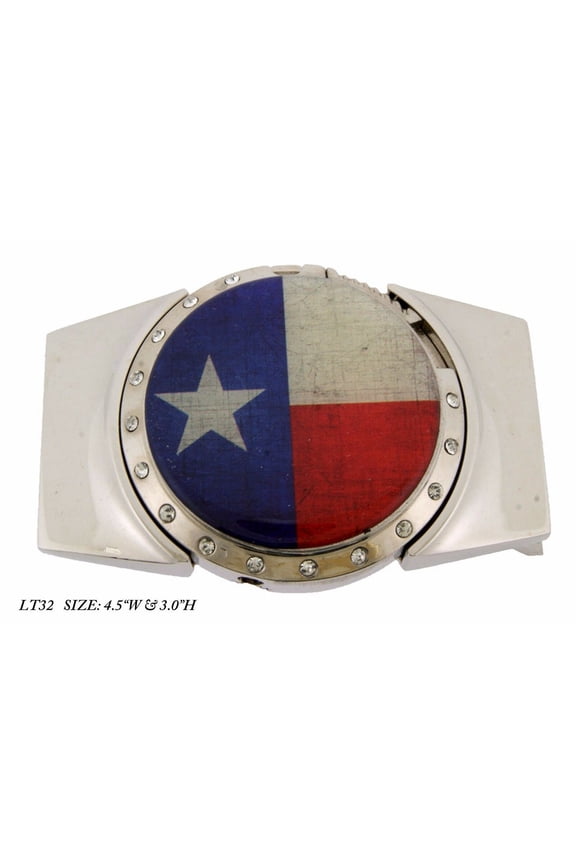 Removable Lighter Belt Buckle State of Texas Longhorn Star USA Multicolored Fashion Novelty Item