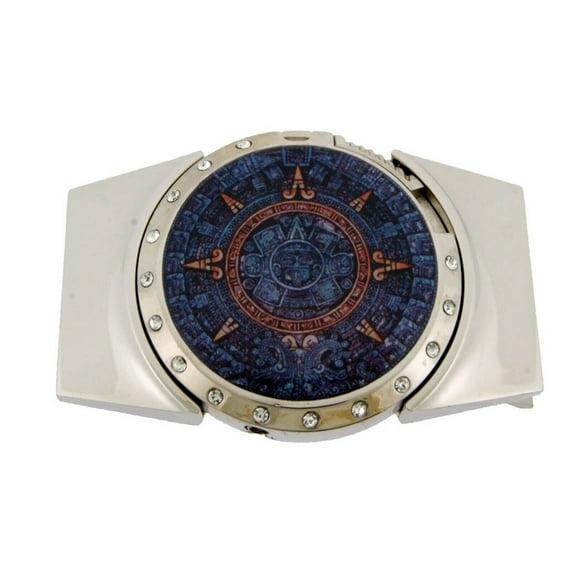 Removable Lighters Belt Buckle Aztec Azteca Calendar Blue New Men Women Cowboy Cowgirl Western Rodeo Texas Style