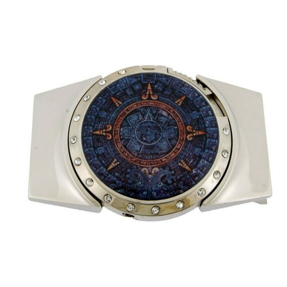 Removable Lighters Belt Buckle Aztec Azteca Calendar Blue New Men Women Cowboy Cowgirl Western Rodeo Texas Style