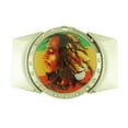 thumbnail image 1 of Removable Lighters Belt Buckle Gothic Bob Marley Musician Dub Reggae Music New Big, 1 of 2