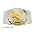 thumbnail image 1 of Removable Lighters Belt Buckle Rooster Cock Fighting Gold Metal Western Rodeo TEXAS STYLE, 1 of 4