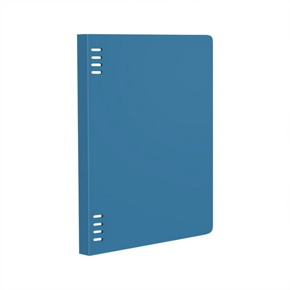 Removable Loose Leaf Spiral Notebook Shell Frosted Notebook Cover, Smart Ring Binder, B5 Size Durable Binder Notebook Slim Binder Folder for Work, Study and Journal Supplies, 1Pc(Blue1,10.8x8")
